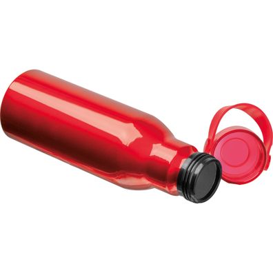 Trinkflasche aus recyceltem Aluminium / 750ml / Farbe: rot
