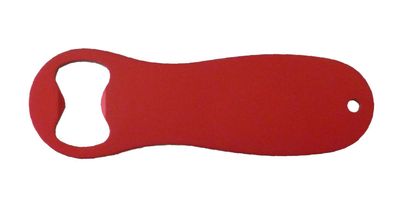 Flaschenöffner / aus Metall / Farbe: rot