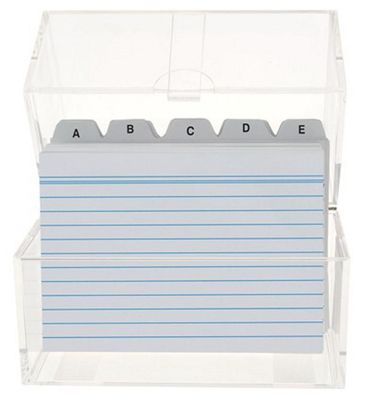 Karteikasten DIN A6 & 100 Karteikarten + Register