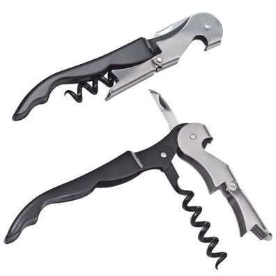 Kellnermesser aus Metall mit Flaschenöffner, Folienschneider und Korkenzieher