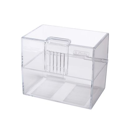 Herlitz Karteikasten / Lernbox / DIN A8 / transparent