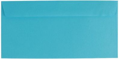 25 farbige Briefumschläge / Din lang / Farbe: blau