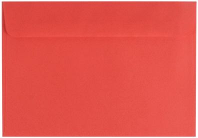 100 farbige Briefumschläge / Din C6 / Farbe: rot