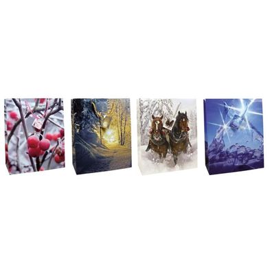 12 Geschenktaschen / Geschenkbeutel / Geschenktüten / Maße: 327x264x136mm