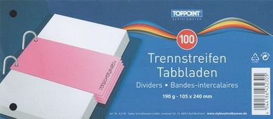 400 Trennstreifen 190g je 100 blau rot grün gelb