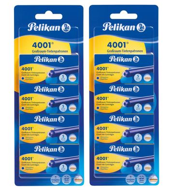 40 Pelikan Großraum Tintenpatronen 4001&reg; / Füllerpatronen / Farbe: königsblau