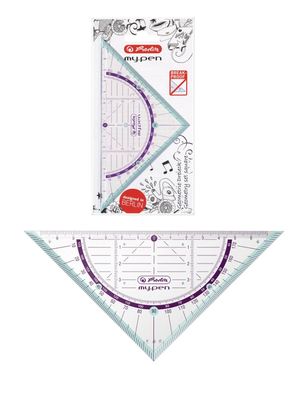 Herlitz Geometriedreieck "my. pen" / 16cm / Farbe: türkis