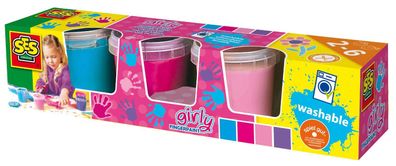 SES Fingermalfarben "Girly" Fingerfarben Set / 4 verschiedene Farben