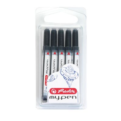 5 Herlitz Füllerpatronen "my. pen" / Tintenpatronen / Farbe: blau