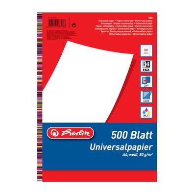Herlitz Universalpapier / Kopierpapier / 500 Blatt / A4 / 80g/m&sup2;
