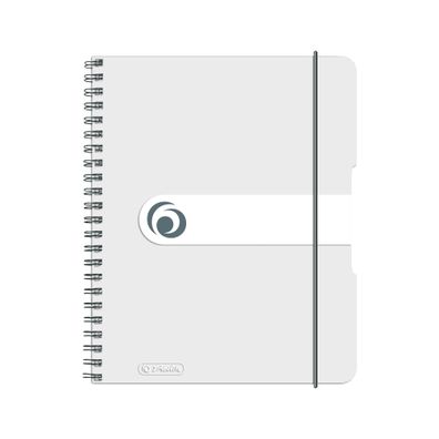 Herlitz Spiralblock / Collegeblock / DIN A5 / kariert / 80 Bl / transparent