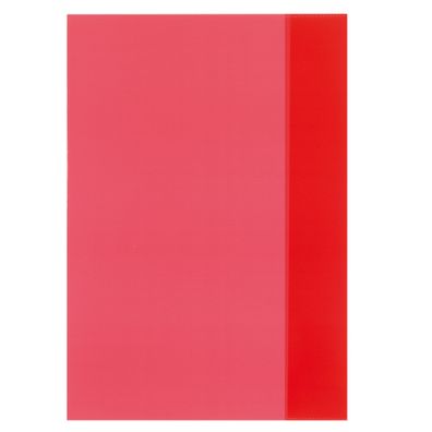 10 Herlitz Heftumschläge / Hefthüllen DIN A4 / Farbe: transparent rot