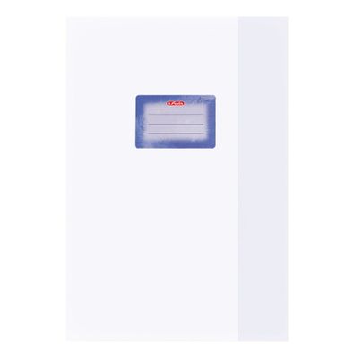 Herlitz Heftumschlag / Hefthülle DIN A4 / Baststruktur / Farbe: weiß