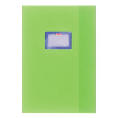 Herlitz Heftumschlag / Hefthülle DIN A4 / Baststruktur / Farbe: hellgrün
