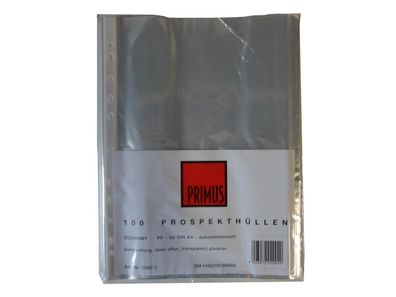 200 (2x 100) Prospekthüllen DIN A4 glasklar klar