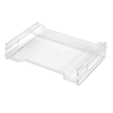 Herlitz Ablagekorb / DIN A4 quer / Farbe: transparent hochglanz glasklar