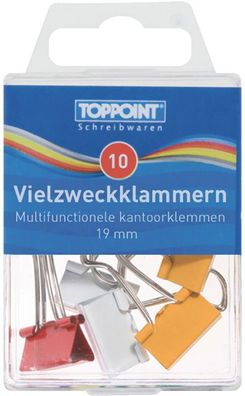 100 (10x 10Stk) Vielzweckklammern Foldback Klamern 19mm