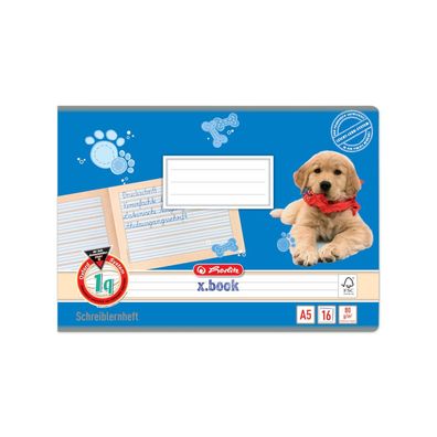 5 Herlitz Schreibhefte / A5 quer / 1. Schuljahr / 16 Blatt / Lineatur 1q liniert