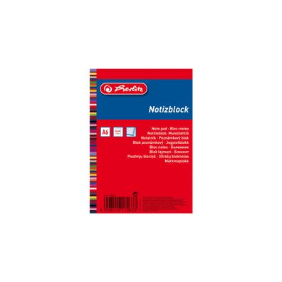 16 Herlitz Notizblöcke / DIN A6 / kariert