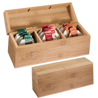 Teeaufbewahrungsbox / Teebeutelbox aus Bambus