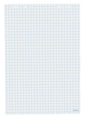 Herlitz Flipchartblock / Größe: 68x99cm / 20 Blatt / kariert