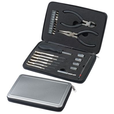 25-teilige Werkzeugbox aus Aluminiun / Werkzeugkoffer
