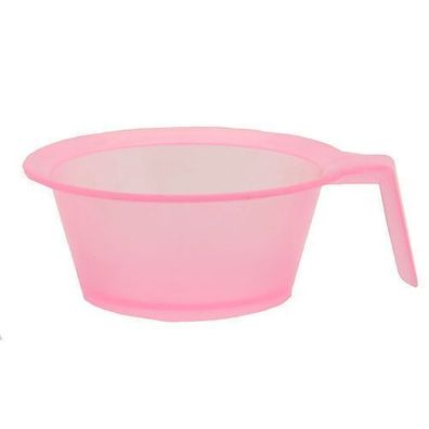 Friseurschüssel mit Färbegriff zum Mischen von Farbstoff rosa