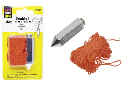 EASY WORK Senklot mit 18 m Schnur 261037