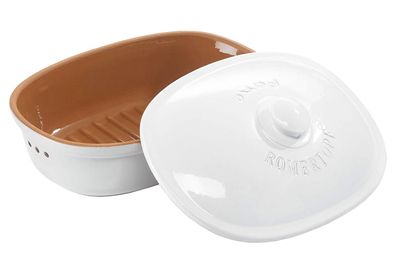 Römertopf Brot - Frische-Topf oval Medi weiss