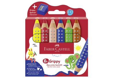 Faber Castell Buntstift 'Grippy' 6 + 1 Set 666158