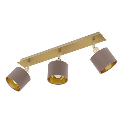 EGLO Deckenleuchte "Valbiano" Cappuccino gold E14 3er Spot IP20 97538