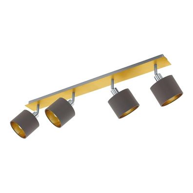 EGLO Deckenleuchte "Valbiano" Cappuccino gold E14 4er Spot IP20 97539