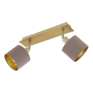 EGLO Deckenleuchte "Valbiano" Cappuccino gold E14 2er Spot IP20 97537