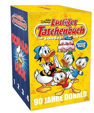 Lustiges Taschenbuch 90 Jahre Donald (4 Bände im Schuber) | Disney | Taschenbuch