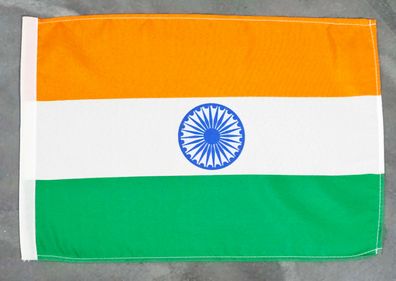 Fahne Flagge Indien - Stockfahne - 30 x 40 cm