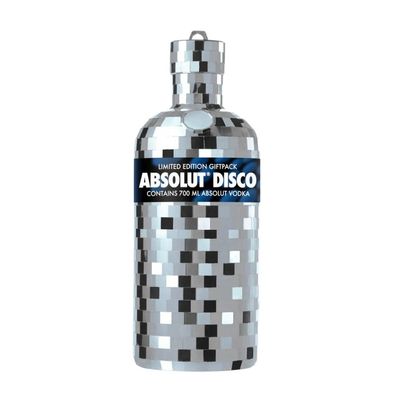 Absolut Vodka Disco 0,7L - Limited Edition - Silber Spiegelkugel-Flasche Wodka
