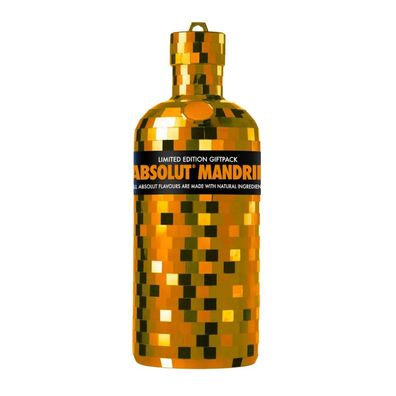 Absolut Vodka Disco Mandarin 0,75L - Limited Edition, Spiegelkugel Flasche Wodka