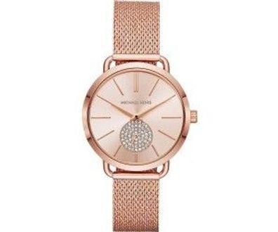 Michael Kors Damen Analog Quarz Uhr mit Edelstahl Armband MK3845