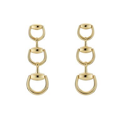 Gucci - YBD831413001 - Horsebit -Ohrringe in Gelbgold