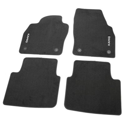 Original Skoda Kamiq Fußmatten Prestige Textilfußmatten Velours schwarz 658061270