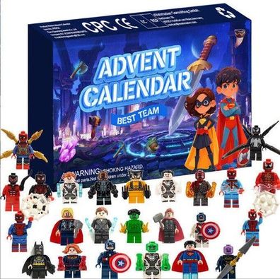 Weihnachten Adventskalender Marvel Super Heroes Bausteine Figuren Spielzeug