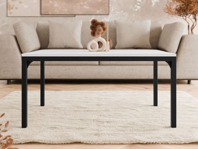 Couchtisch Mocca 1 Stilvoll Metallsockel Modern Wohnzimmer