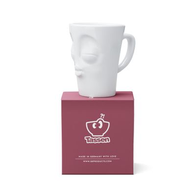 Fiftyeight Henkelbecher Küssend 350 ML WEIß 1 STÜCK
