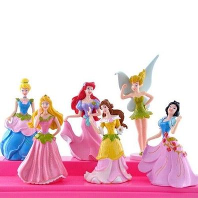 6 Stuck Prinzessin Tinkerbell Fee Figur Feen Kuchen Topper Spielzeug