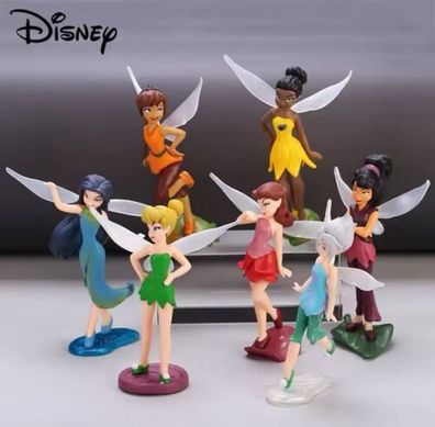 7tlg Set Tinkerbell Fee Geschenk Geburtstag Kuchenaufleger Cake Topper Figuren