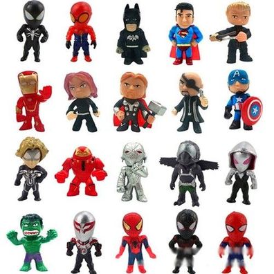 20Pcs Marvel Comics Avengers Spielzeug Superheros Action Figur Kuchen Dekoration