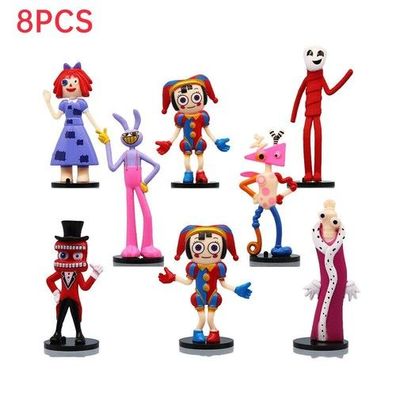 Die erstaunliche Digital Circus Action Figur Modell Home Decors Spielzeug 8Pcs