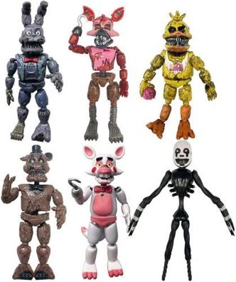 FNAF Action Figuren Bonnie Fazbear Bar Chica PVC Figuren Modell 6 Stuck Sammler