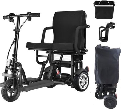 25KM Mobilitätsroller Faltbar für Senioren, Standfest und Sturzsicher Tragkraft 130KG