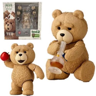 TED 2 Film Teddybar Boxed Movable Action Figur Spielzeug Sammler Modell Neu